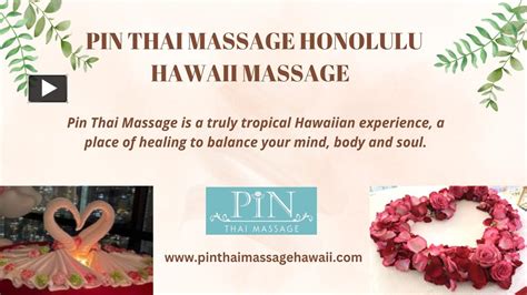 Ppt Pin Thai Massage Honolulu Hawaii Massage Powerpoint Presentation Free To Download Id