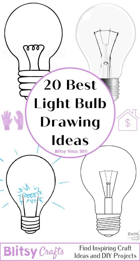 20 Easy Light Bulb Drawing Ideas How To Draw A Bulb