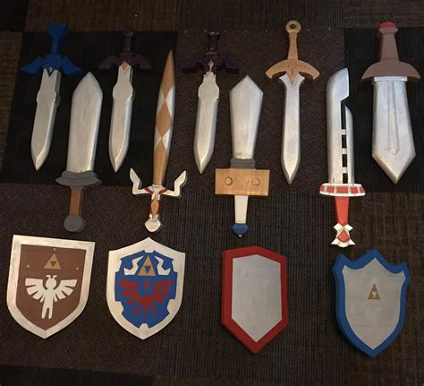 All The Current Stock Of Swords And Shields Plus The New Master Sword