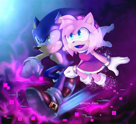 Sonic And Amy Sonic The Hedgehog Wallpaper 44360574 Fanpop