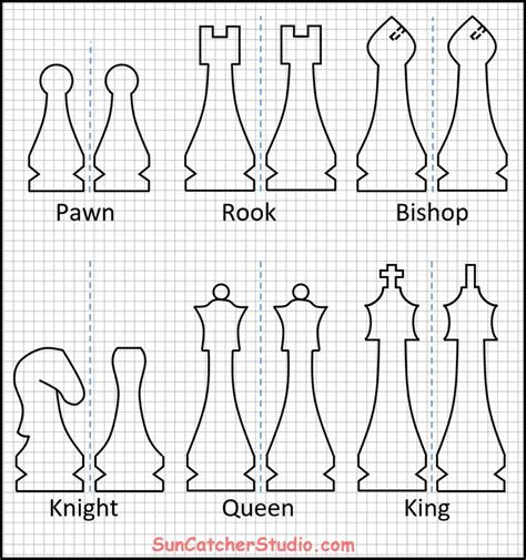 Chess Pieces Looking For FREE Chess Pieces Patterns Diy Chess Set