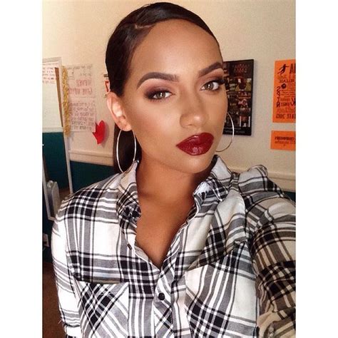 hoop earrings instagram photo makeup melanin beautiful fashion make up moda fashion styles
