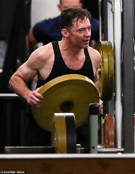 Hugh Jackman 50 Performs Gruelling Workout At Sydney Gym Daily Mail