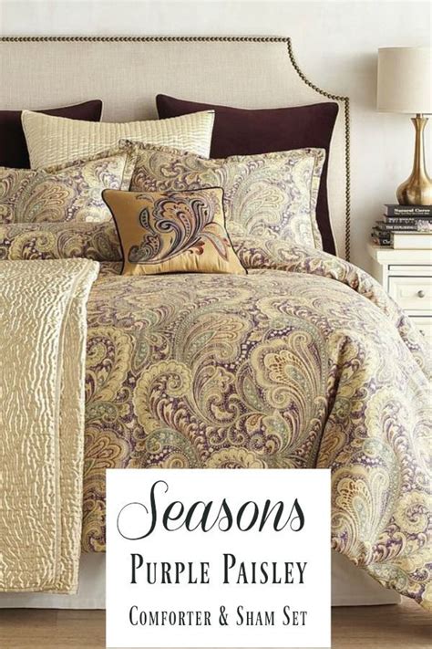 Seasons Purple Paisley Comforter And Sham Set I Absolutely Love This