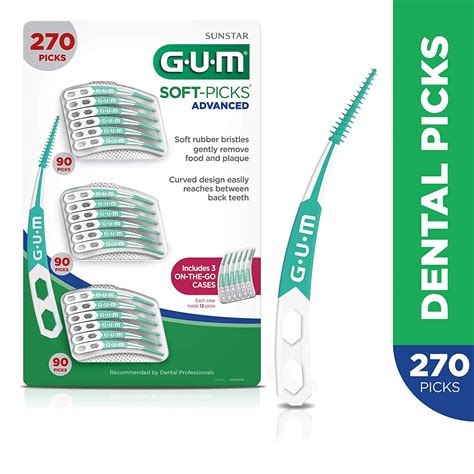GUM Soft-Picks Advanced Dental Picks, Pack of 270 Picks 