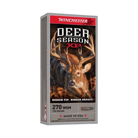 Winchester Deer Season Xp 270 Wsm 130 Grain Centerfire Rifle Ammo