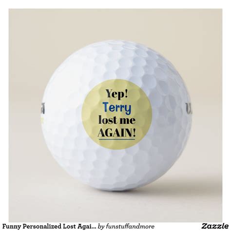 Funny Personalized Lost Again Saying Golf Balls Zazzle