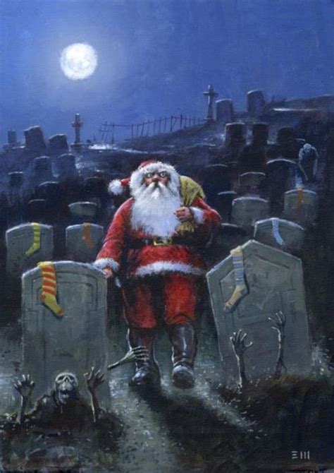 By Les Edwards Scary Christmas Black Christmas Christmas Humor Xmas