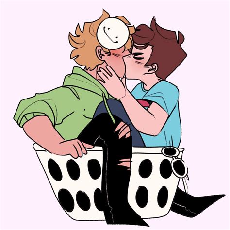 Pfp Dream And George Fanart Kiss George Kisses Dream Animation Youtube Dream Is Seen In