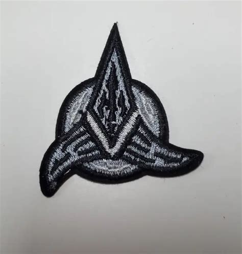 Star Trek Klingon Tri Logo Mini 2 Black Patch Lincoln Enterprises Usa