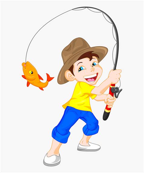 Fishing Clipart Little Boy Kid Fishing Clipart Free Transparent