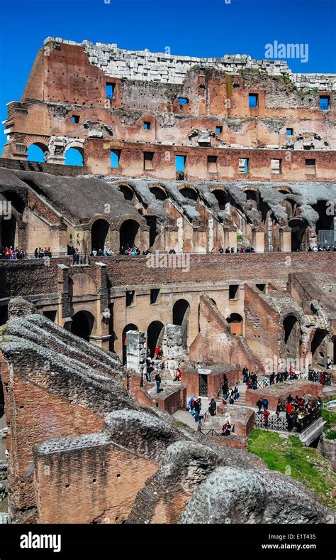 Ruins Of Romes Greatest Amphitheater Colosseum Built In 72ad By