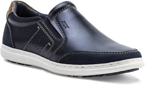 Buy Id Mens Leather Casual Shoes Navy At