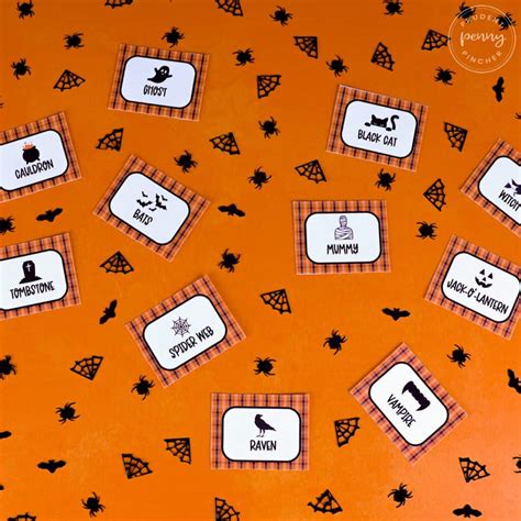 Free Printable Halloween Charades Game Cards Prudent Penny Pincher