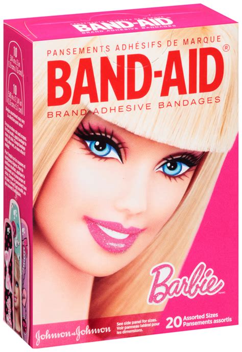 Band Aid Bandages Barbie Assorted Sizes 20 Ea Medshopexpress
