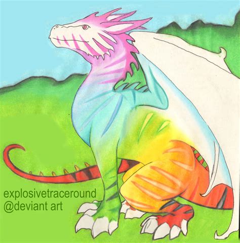 Rainbow Dragon By Explosivetraceround On Deviantart