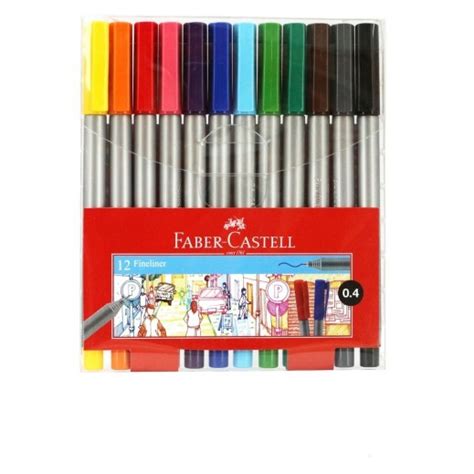 Buy Faber Castell Colored Fineliner 12 Pens Delivered By Atlas