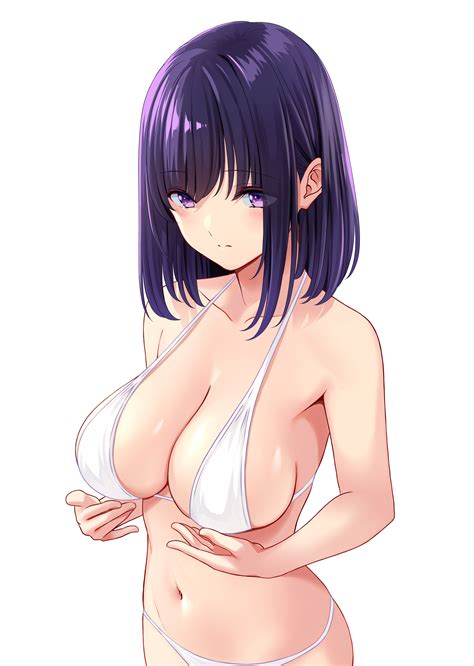 Rule 34 1girls Big Breasts Marui Koishi Nervous Purple Hair Sideboob