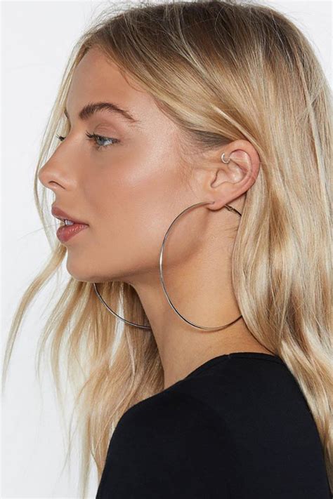 Huge Hoop Earrings Trend 2019 33 Pairs Of Truly Massive Hoops To Shop