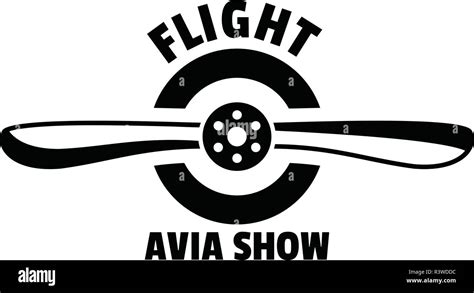 Flight Avia Show Logo Simple Illustration Of Flight Avia Show Vector