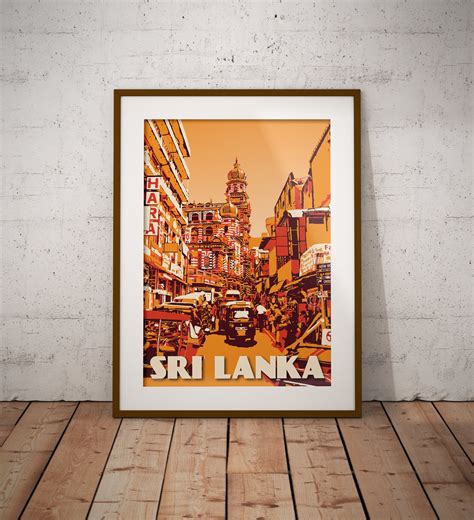 Sri Lanka Art Print Colombo Wall Art Decor Travel Poster Etsy