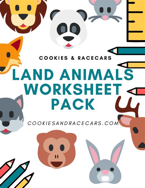 Land Animal Worksheet Pack Animal Worksheets Preschool
