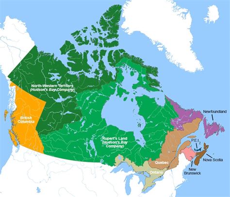 Map Of Canada July 1 1867 Map Of England Shires