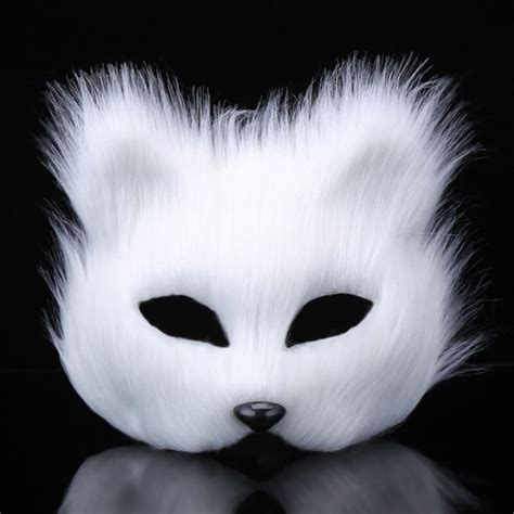 Maska Furry Fox Maski Maska Na Pół Twarzy Rekwizyt 12700698502 Allegropl