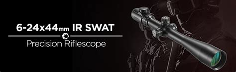 Barska 6 24x44 Ir Swat Extreme Tactical 30mm Riflescope Black Matte