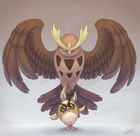 Pokemon Owls By Cynderela2001 Pokemon Owl Art