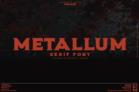 Metallum-Serif Font Family | Creative Daddy