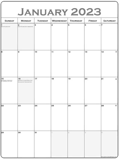 Blank Printable Calendar 2023 January To December Calendar 2023 Aria Art