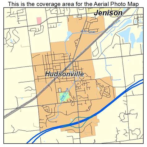 Aerial Photography Map Of Hudsonville Mi Michigan