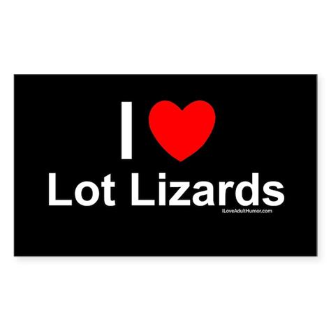 Lot Lizards Sticker Rectangle By Iloveadulthumor