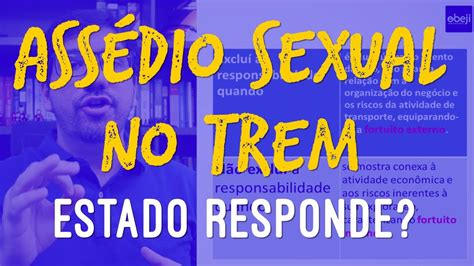 INFO 628 STJ ASSÉDIO SEXUAL NO TREM ESTADO RESPONDE POR DANO