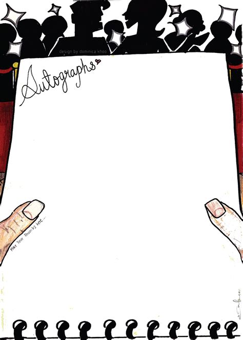 Free Printable Autograph Pages
