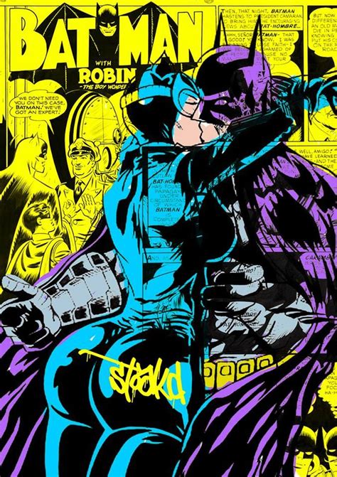 Batman Catwoman Kiss Batman And Catwoman Dc Comics Artwork Catwoman