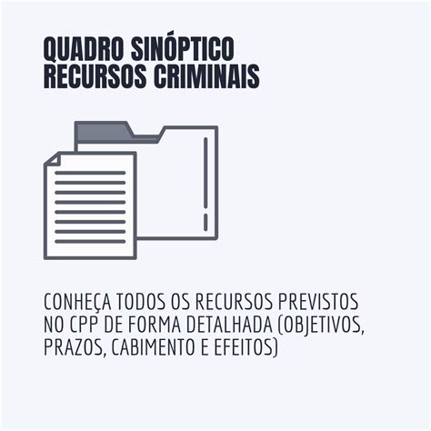 Quadro Sinóptico Recursos Criminais Luiz Ricardo Flores Hotmart