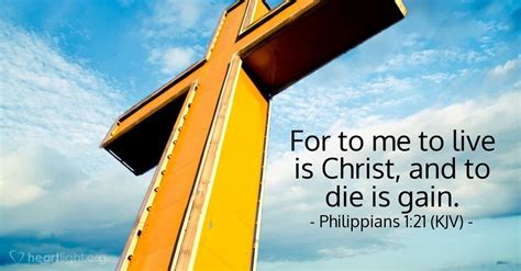 Philippians 121 Kjv — Todays Verse For Sunday August 18 2002