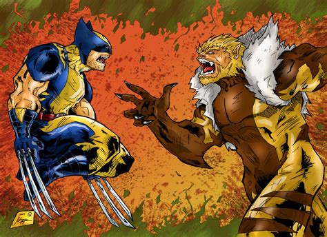 Wolverine Vs Sabretooth By Jey2k On Deviantart
