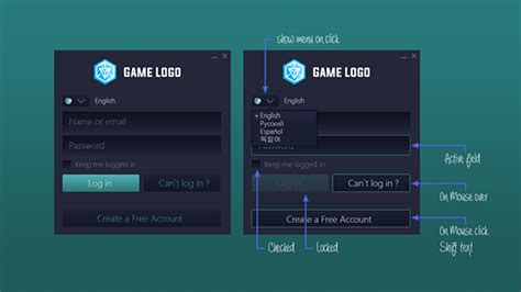 While mobile games have been dominating the. Login screen on Behance