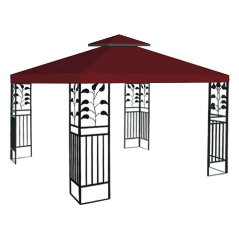 Breathe new life into your gazebo with this replacement canopy! Sunrise 10 x 10 ft. Gazebo Replacement Double Tier Canopy ...