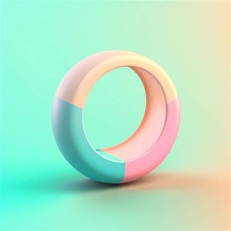 premium ai image a circle with a pink and blue circle in the middle