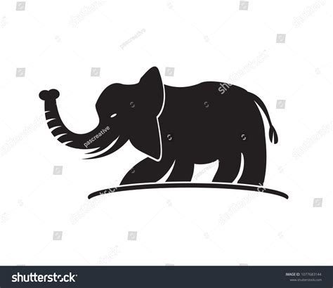 Elephant Icon Vector Logo Template Illustration Stock Vector Royalty