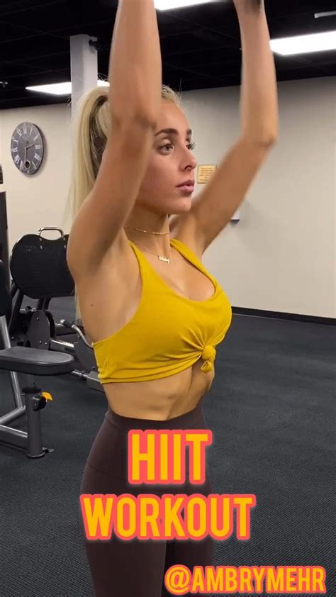 Hiit Workout Follow Ambrymehr Ig For Free Workouts Video Hiit Workout Strength Workout
