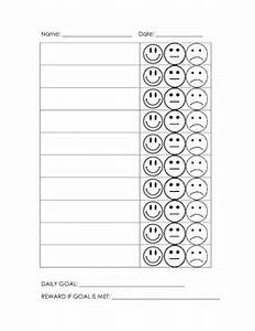 Smiley Face Behavior Chart By Corgis And Crayons Tpt