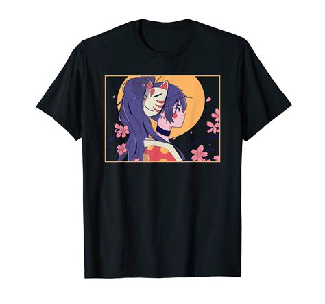 Buy Kawaii Anime Girl Japanese Cherry Blossom Kitsune Waifu T Shirt