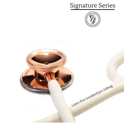 Heart Sound Solutions Signature Series Stethoscope Rose Gold X White