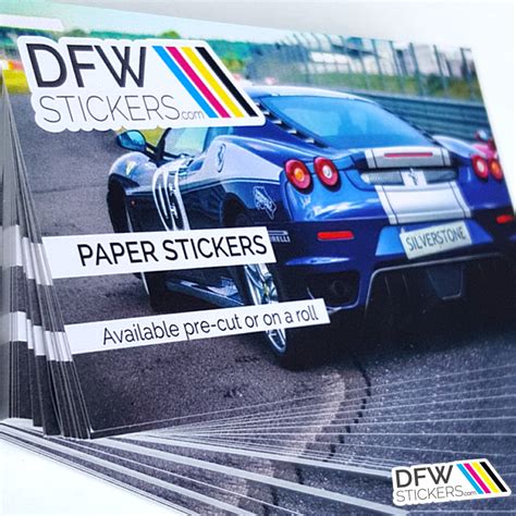 Our 2 x 3 sticker design templates make it easy to create your own stickers for branding and marketing. Business Card Stickers - Paper - DFW Stickers