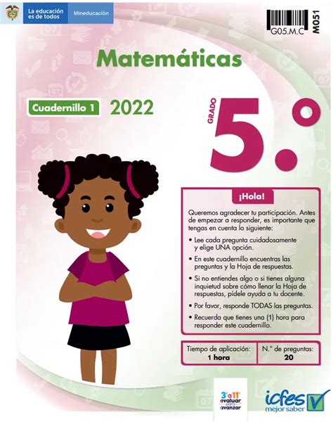 Descargar Cuadernillos Icfes 2022 De Matemática ¡pdf Estudia Okey